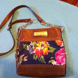 Chaps cross body floral purse